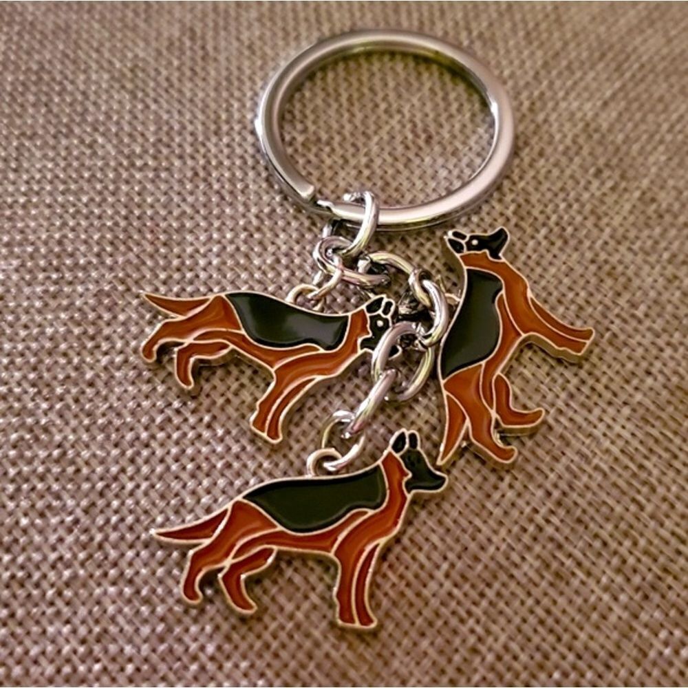German Shepherd Dog Keychain
